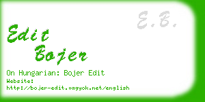 edit bojer business card